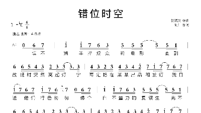 错位时空五四特别版钢琴简谱探析